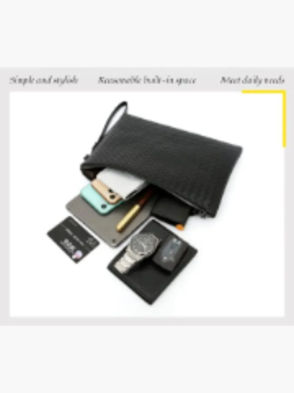 PU Leather Large Clutch Wallet with RFID Blocking